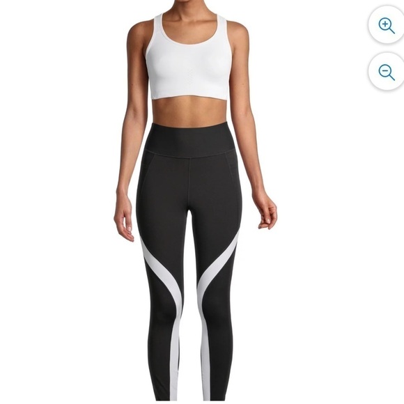 NWT Avia Active Molded Cup Racerback Sports Bra Arctic White Size Small - Picture 14 of 15